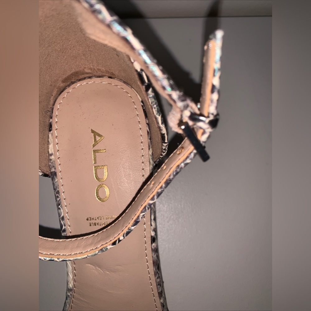 New Aldo Womens Brookshear Block Heel Pump Leopard Pr… Gem